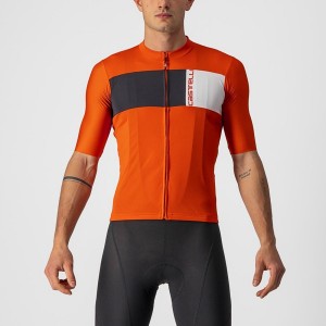 Red / Black / White Castelli PROLOGO 7 Men Jersey | FBI564738