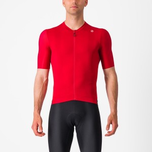 Red / Deep Burgundy Castelli ESPRESSO Men Jersey | SMC305948