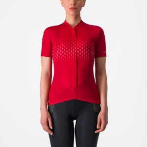 Red / Red Castelli UNLIMITED SENTIERO 3 Women Jersey | XJN465093