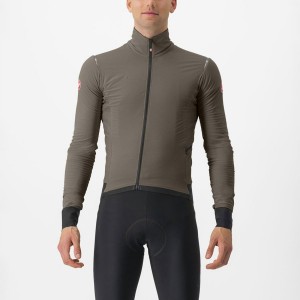 Silver Grey Castelli ALPHA FLIGHT ROS Men Jackets | XAH731859