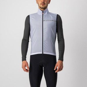 Silver Grey / Dark Grey Castelli SQUADRA STRETCH Men Vest | UOW789456