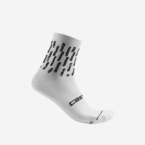 White Castelli AERO PRO W 9 CM Women Socks | YUB256081