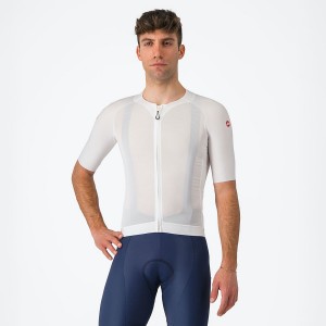 White Castelli AERO RACE 7.0 Men Jersey | XCT586921