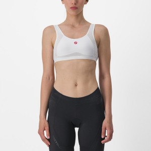 White Castelli ROSSO CORSA BRA Women Base Layer | ZTP720318