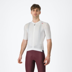 White / Dark Grey Castelli ESPRESSO Men Jersey | BPY534710