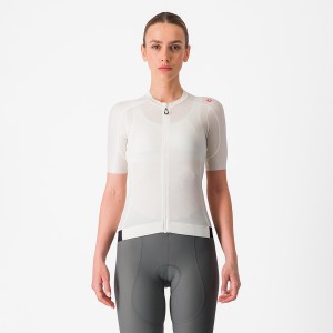 White / Dark Grey Castelli ESPRESSO W Women Jersey | KMT520931