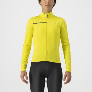 Yellow / Dark Grey Castelli SINERGIA 2 FZ Women Jersey | LGM327985