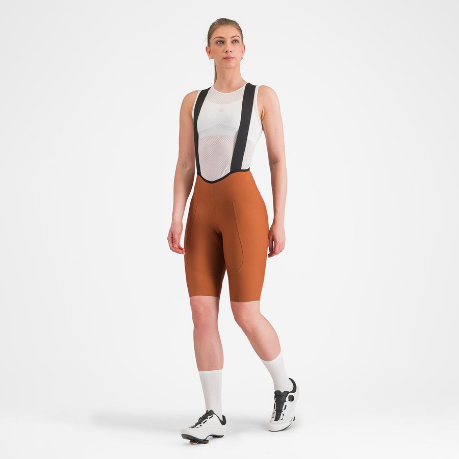 Beige Castelli ESPRESSO W DT Women Bib Shorts | TCQ471289