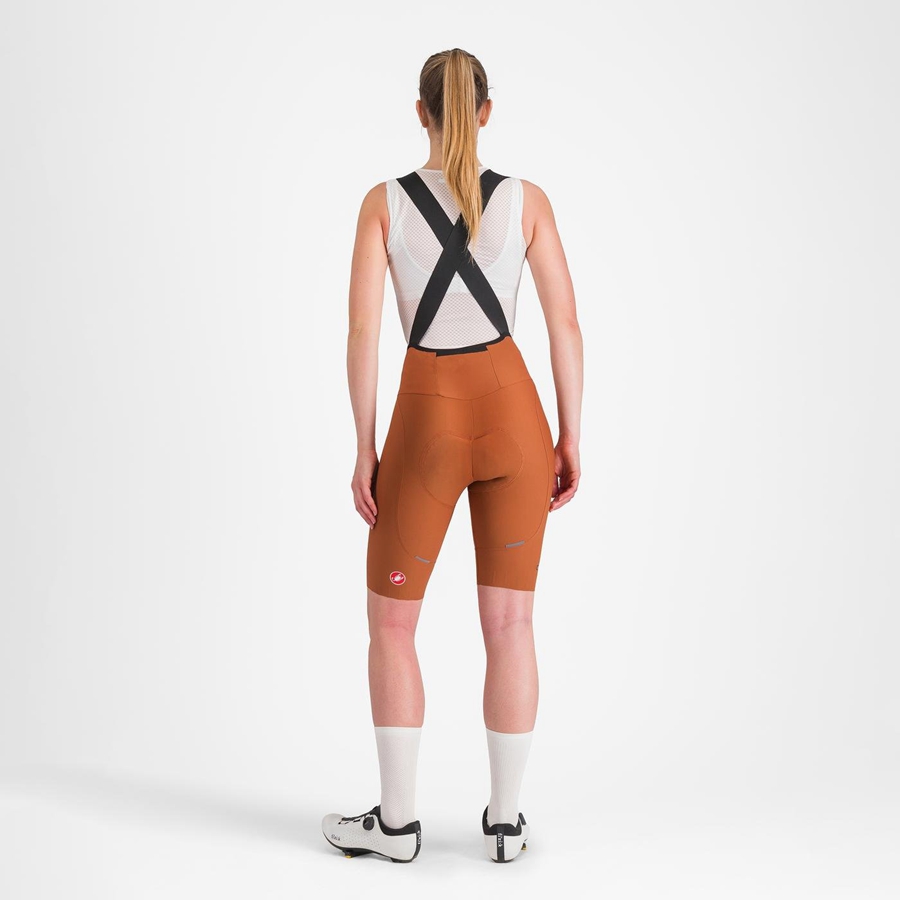 Beige Castelli ESPRESSO W DT Women Bib Shorts | TCQ471289