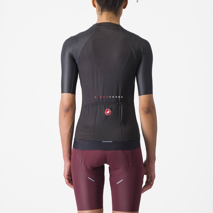 Black Castelli AERO PRO 7.0 W Women Jersey | YPC481265