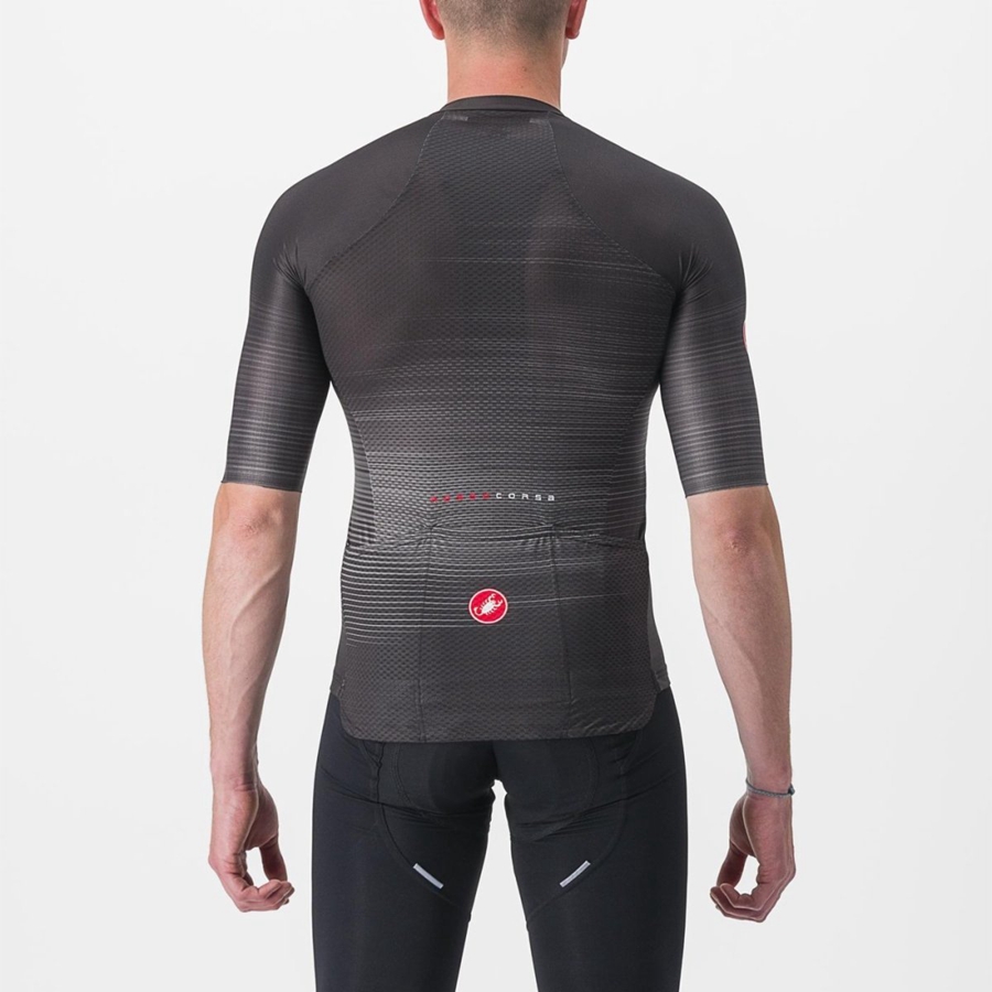 Black Castelli AERO RACE 6.0 Men Jersey | JZM105624