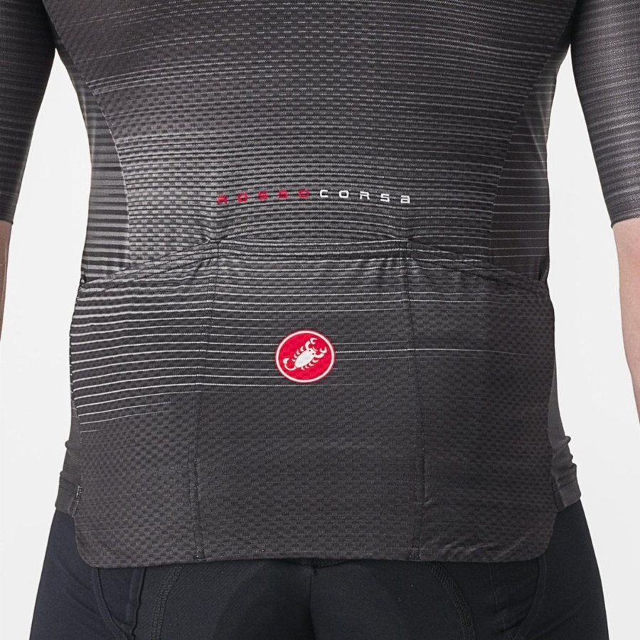 Black Castelli AERO RACE 6.0 Men Jersey | JZM105624