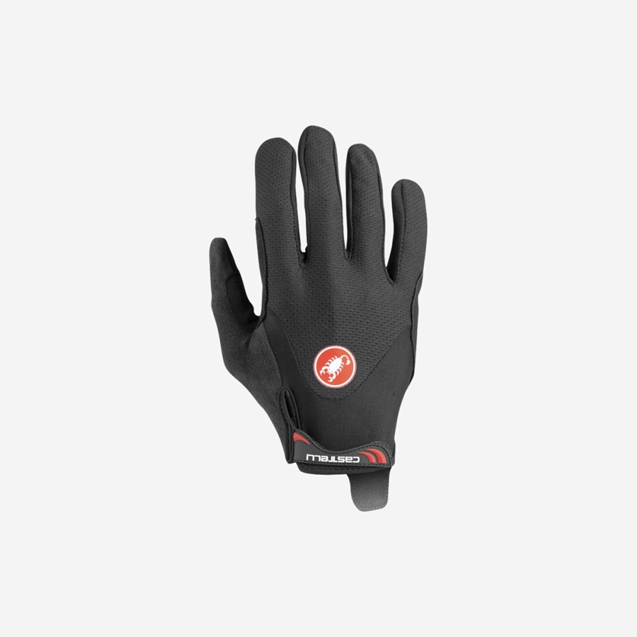 Black Castelli ARENBERG GEL LF Men Gloves | AIF471285