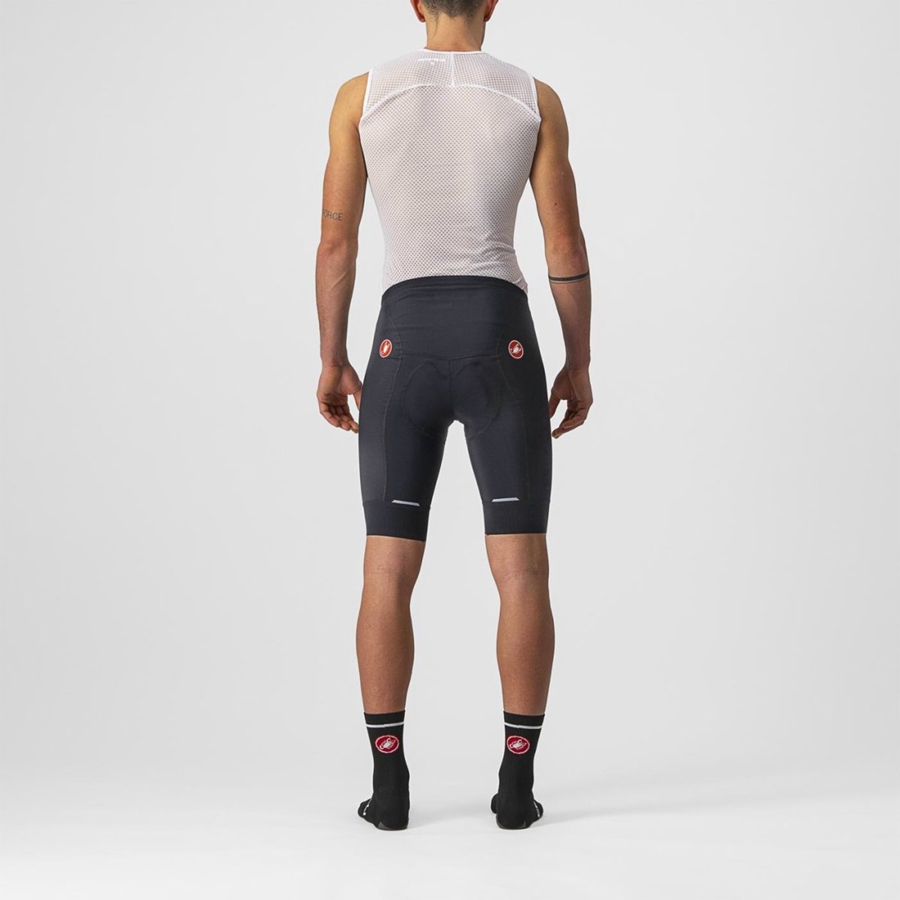 Black Castelli COMPETIZIONE Men Shorts | YTU453279