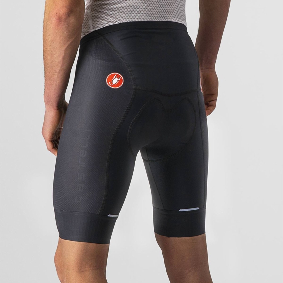 Black Castelli COMPETIZIONE Men Shorts | YTU453279