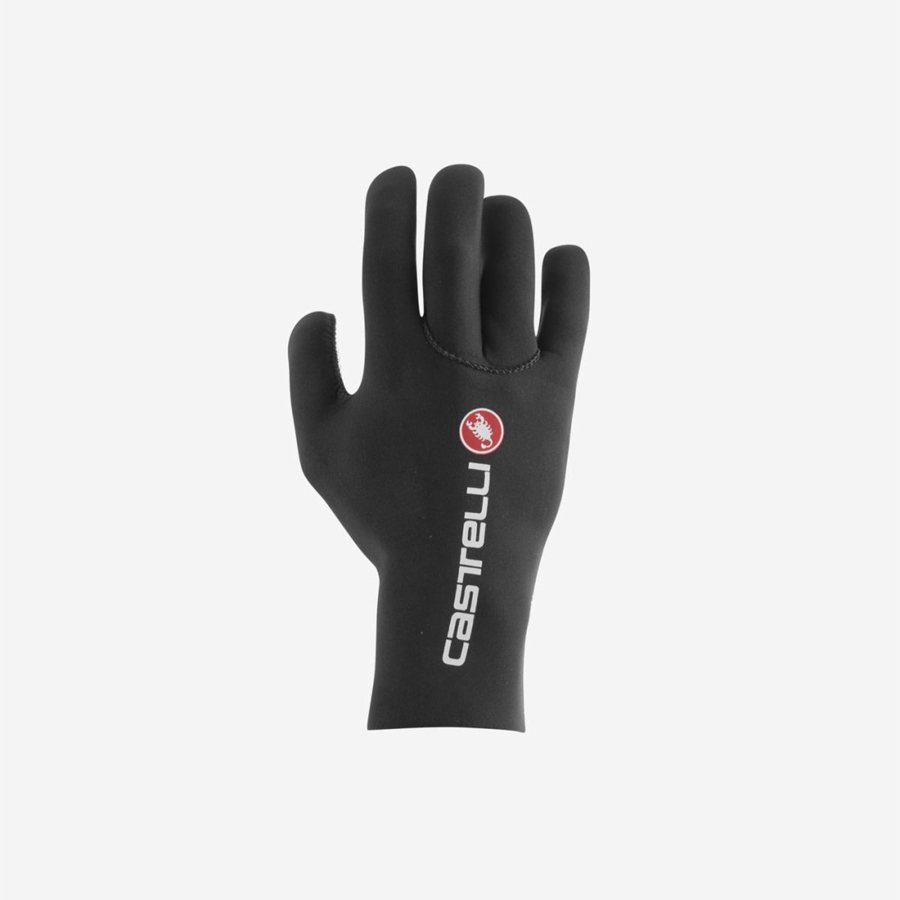 Black Castelli DILUVIO C Men Gloves | OWC704869