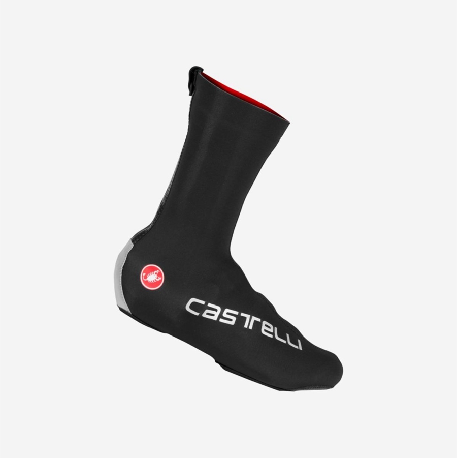 Black Castelli DILUVIO PRO Men Shoecovers | LFB783406