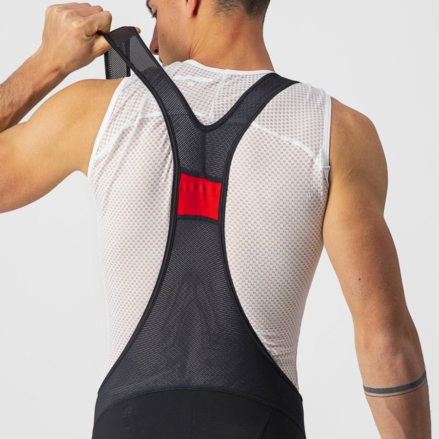 Black Castelli ENDURANCE 3 Men Bib Shorts | NJR142580