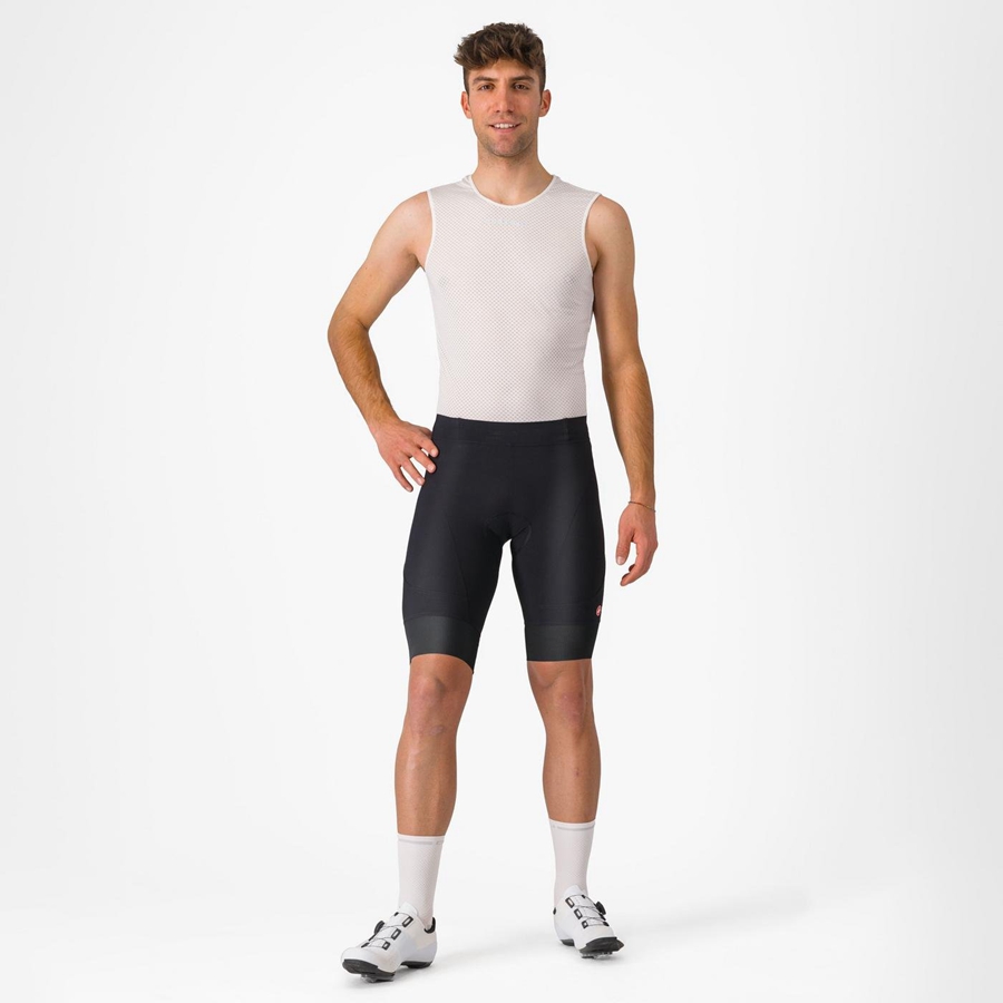 Black Castelli ENDURANCE 3 Men Shorts | SDY109673