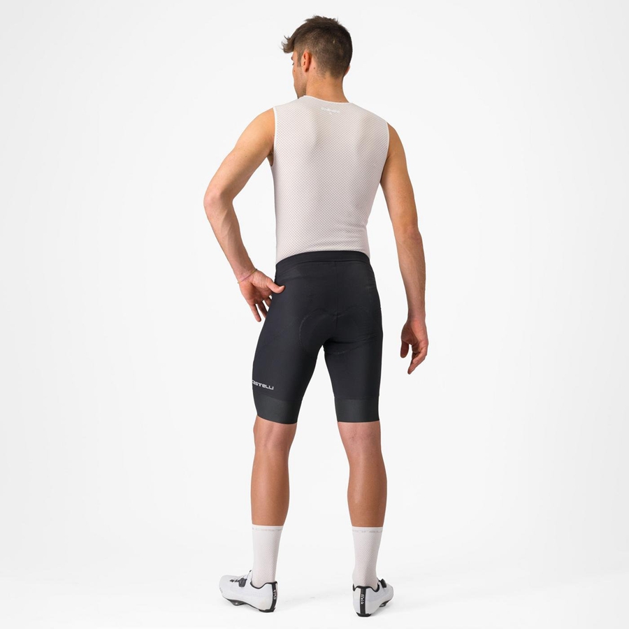 Black Castelli ENDURANCE 3 Men Shorts | SDY109673