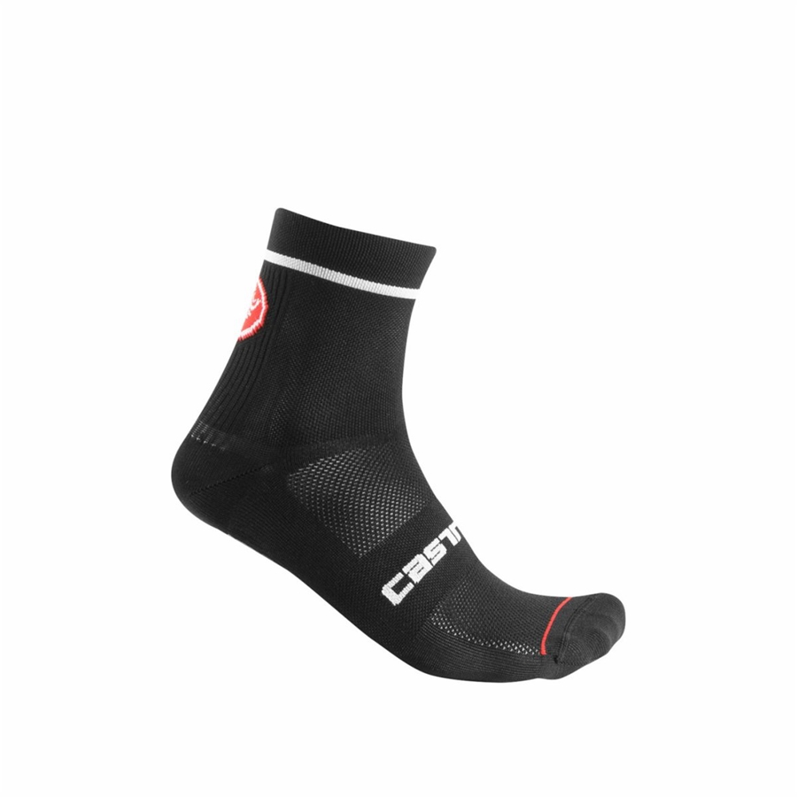 Black Castelli ENTRATA 9 Men Socks | HSC590721