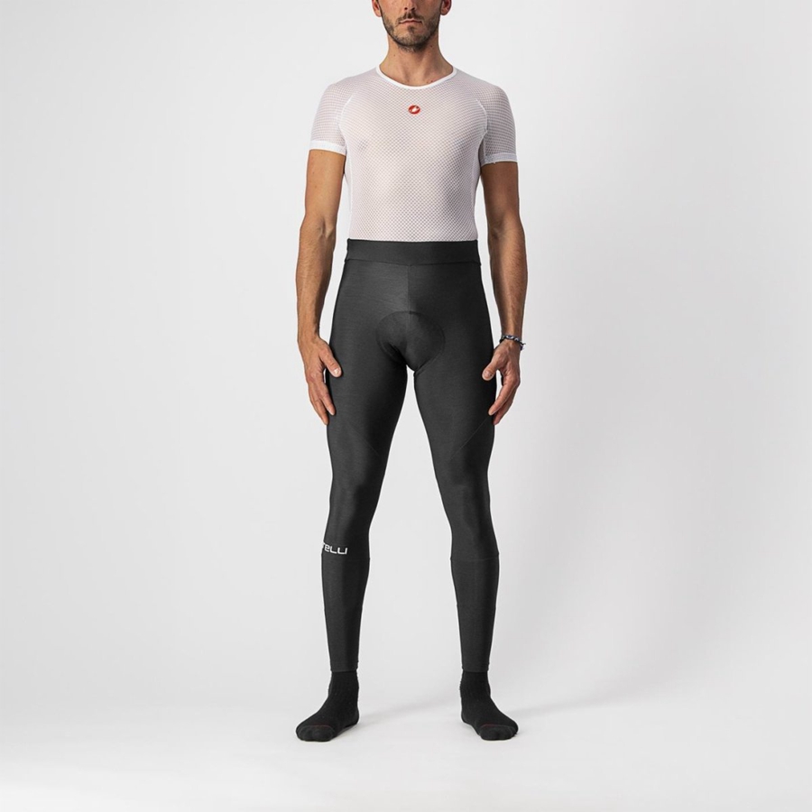 Black Castelli ENTRATA Men Leggings | LUH458260