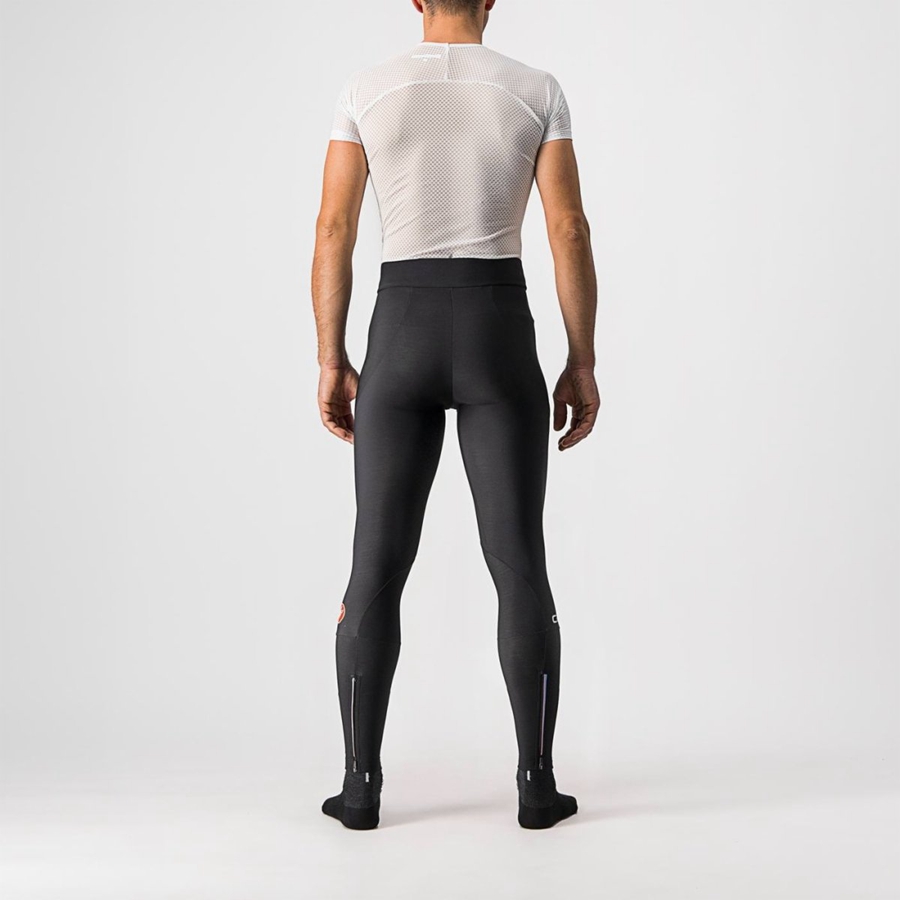 Black Castelli ENTRATA NO PAD Men Leggings | IOJ358901