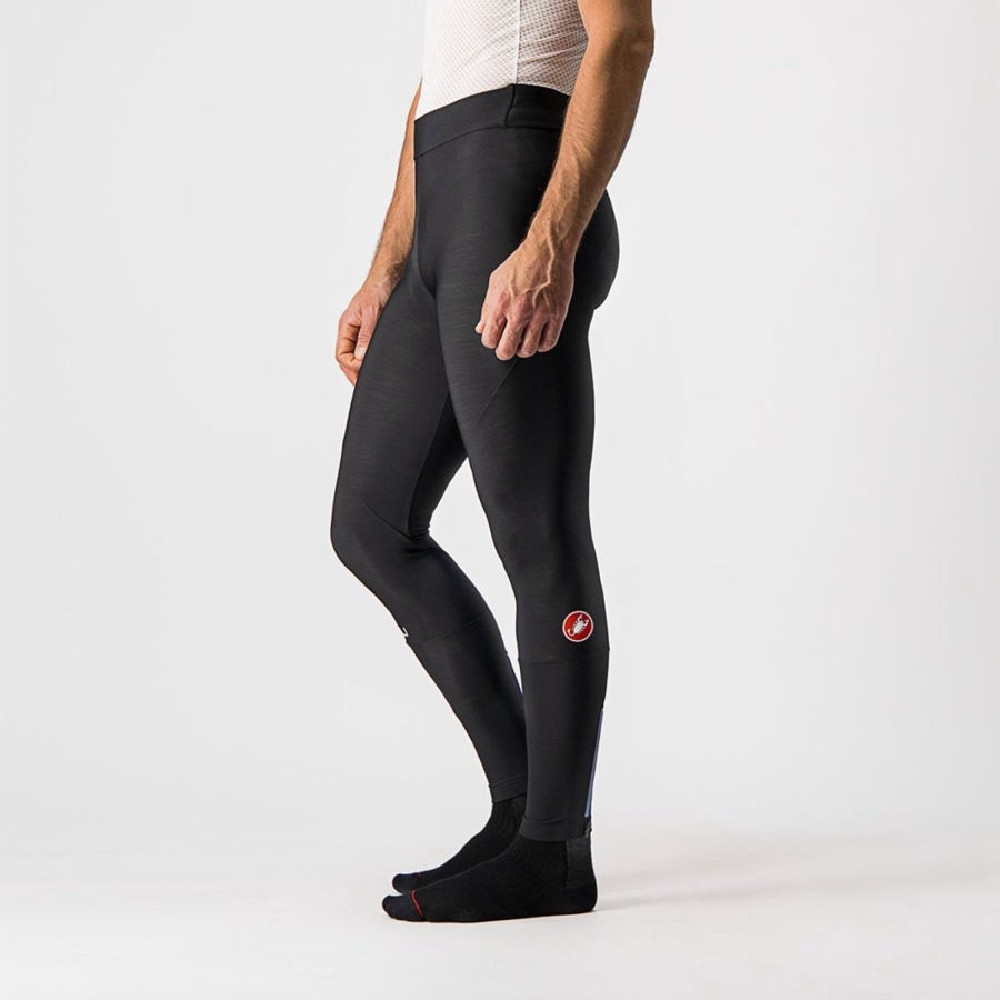 Black Castelli ENTRATA NO PAD Men Leggings | IOJ358901