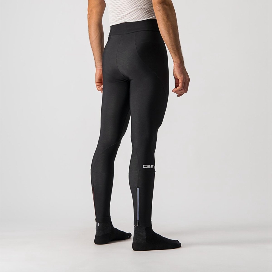 Black Castelli ENTRATA NO PAD Men Leggings | IOJ358901