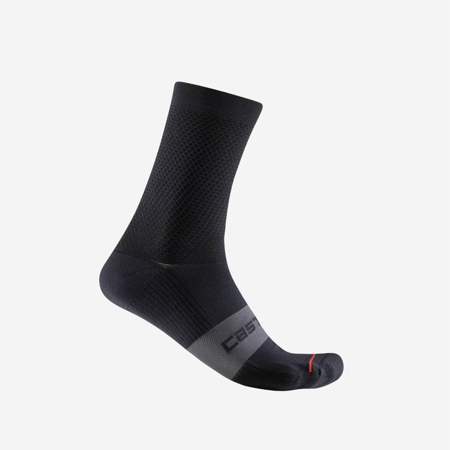 Black Castelli ESPRESSO 15 Men Socks | NAV632178