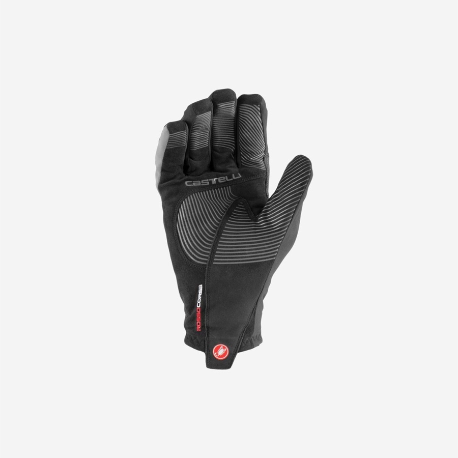 Black Castelli ESPRESSO GT Men Gloves | FHE214350