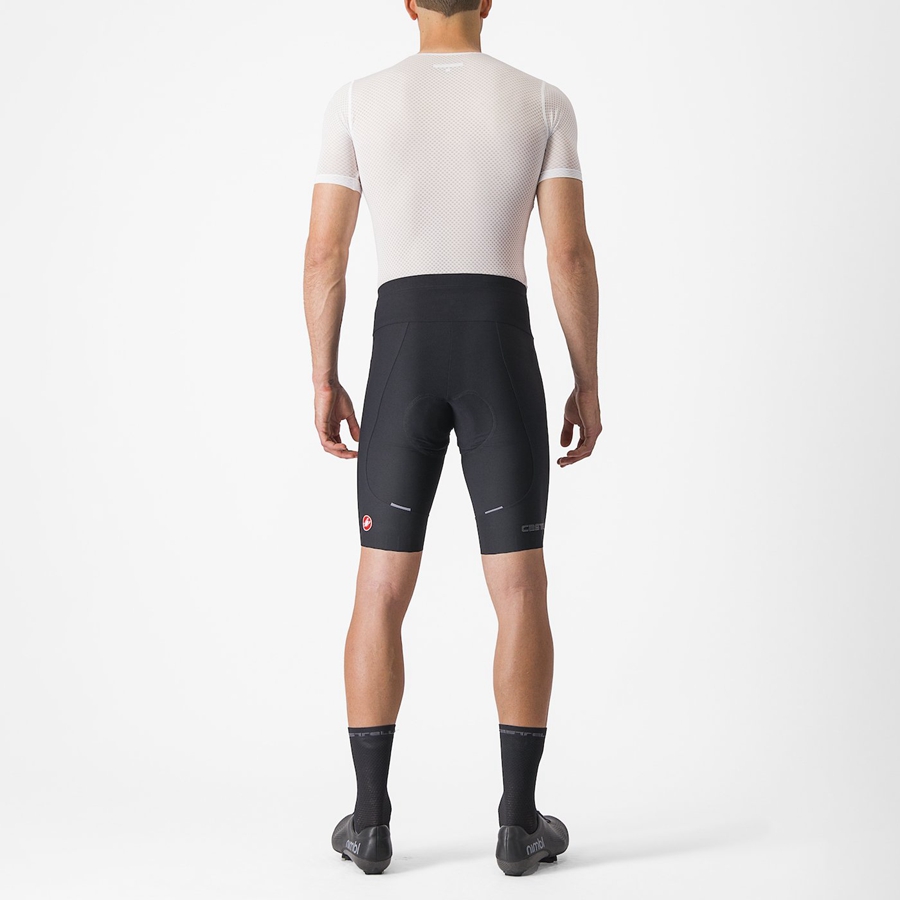 Black Castelli ESPRESSO Men Shorts | THI021376