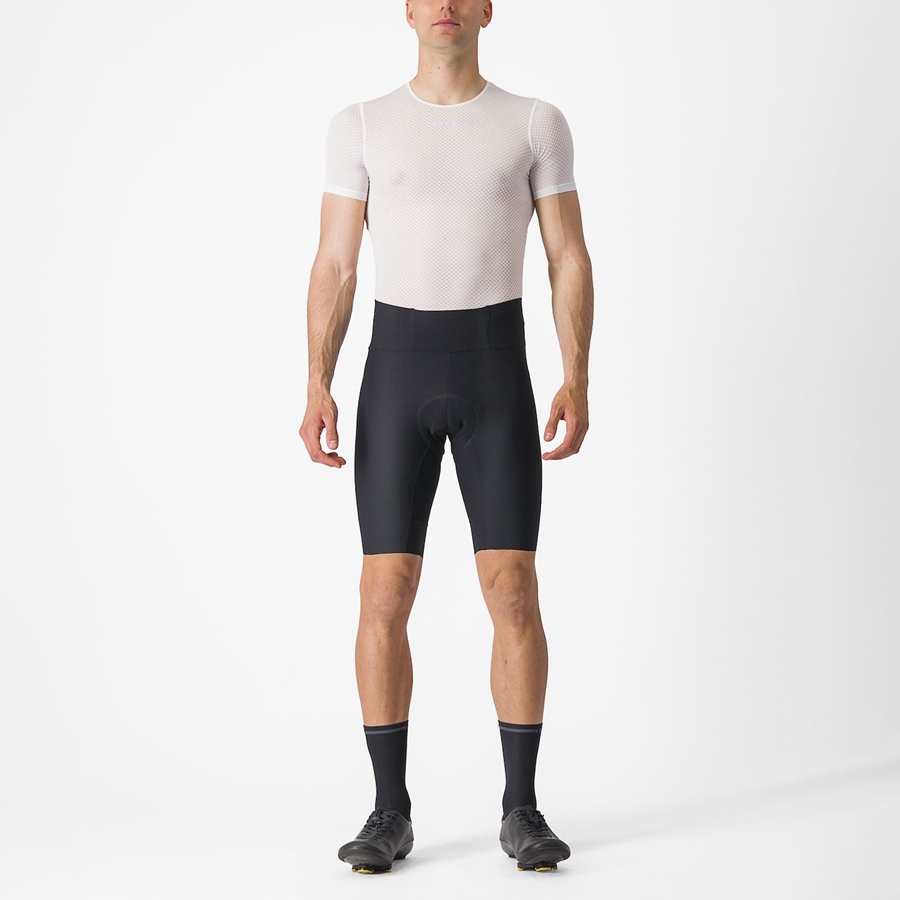 Black Castelli ESPRESSO Men Shorts | THI021376