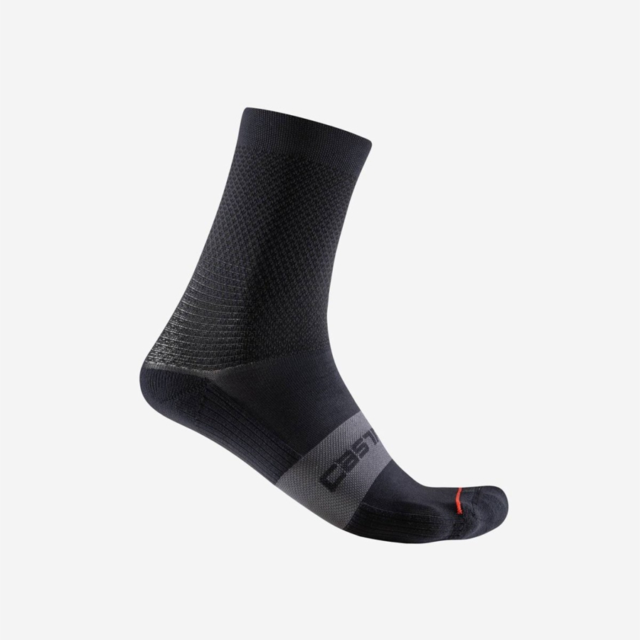 Black Castelli ESPRESSO W 12 Women Socks | GWF160329