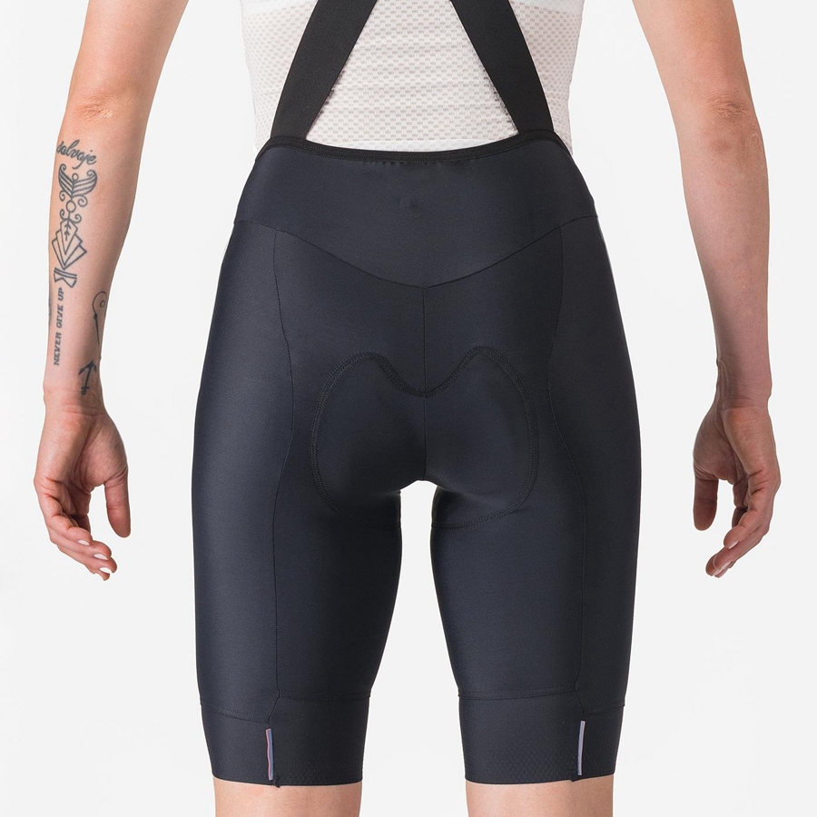 Black Castelli ESPRESSO W DT Women Bib Shorts | OJN162834