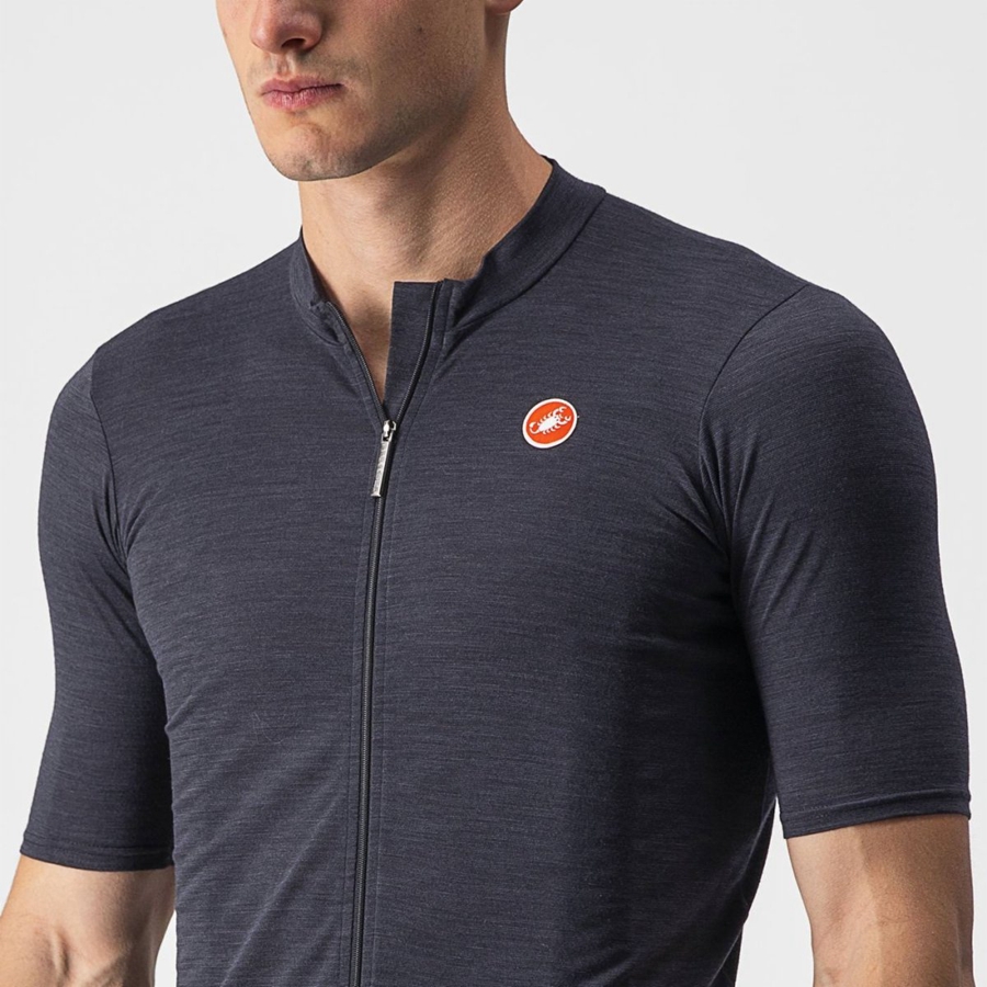 Black Castelli ESSENZA Men Jersey | QJY803964