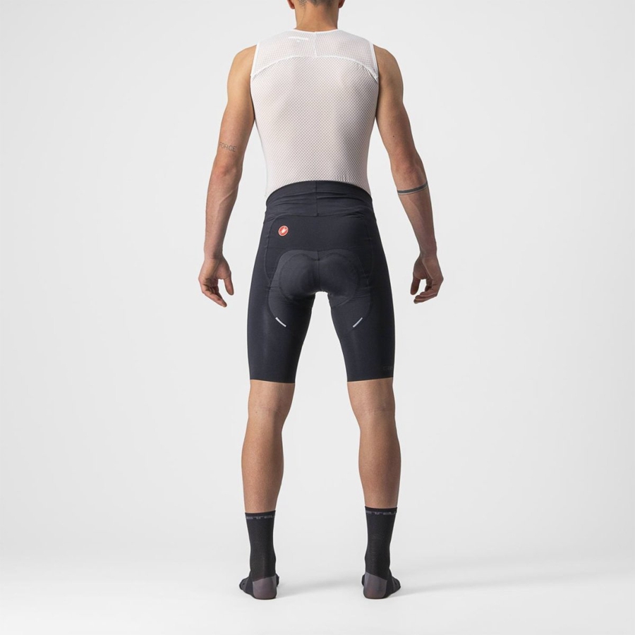 Black Castelli FREE AERO RC Men Shorts | KBT987014