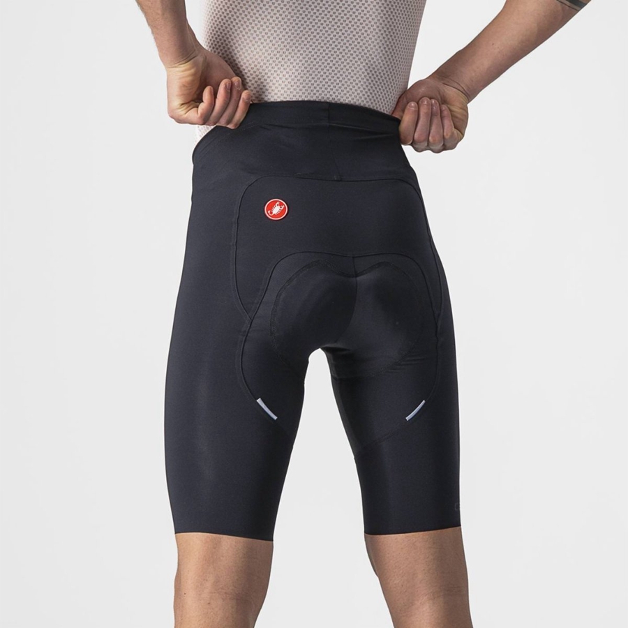 Black Castelli FREE AERO RC Men Shorts | KBT987014