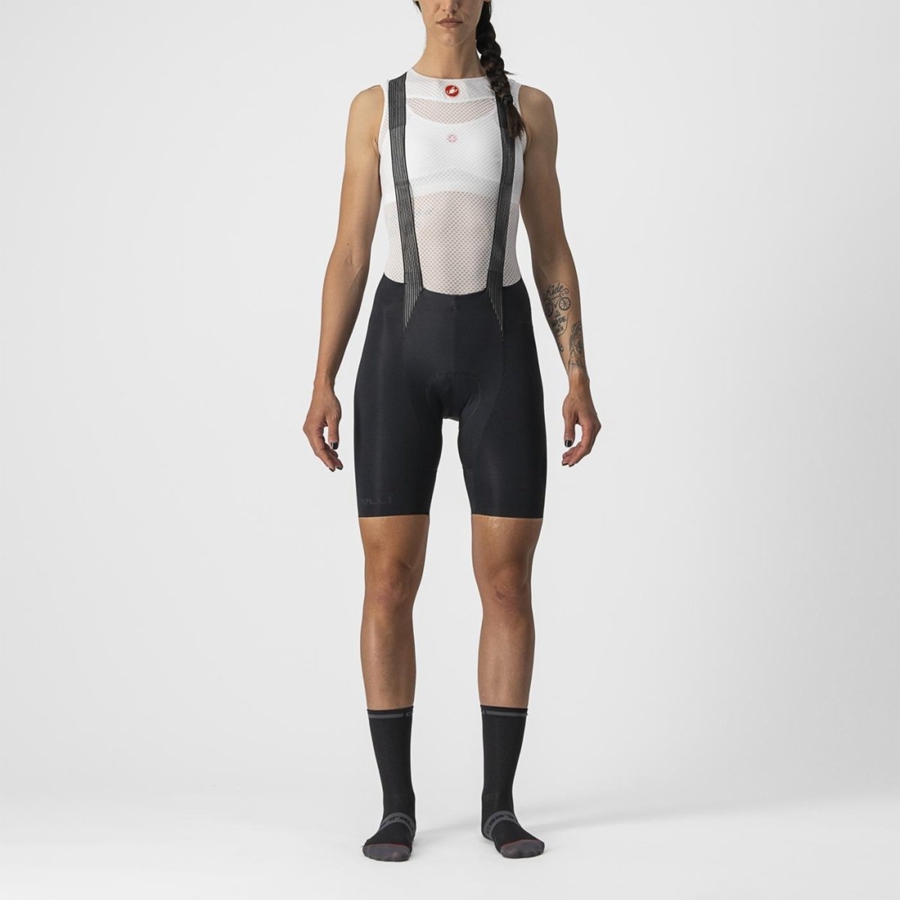 Black Castelli FREE AERO RC W Women Bib Shorts | TCI928105