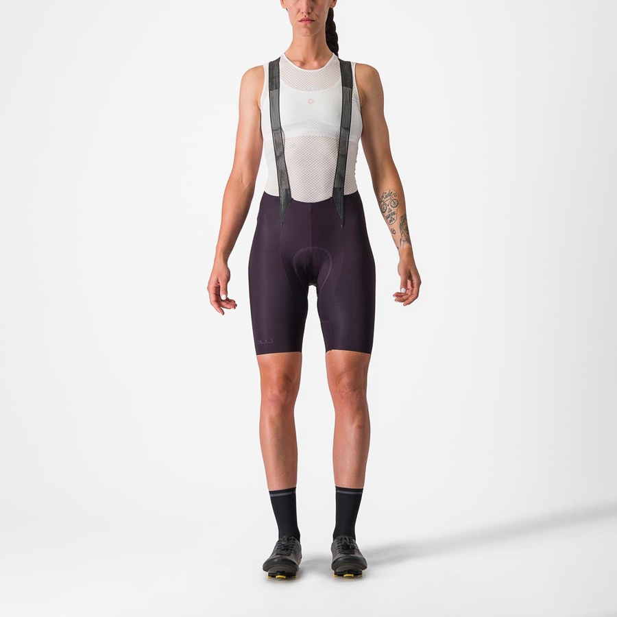 Black Castelli FREE AERO RC W Women Bib Shorts | HXU541639