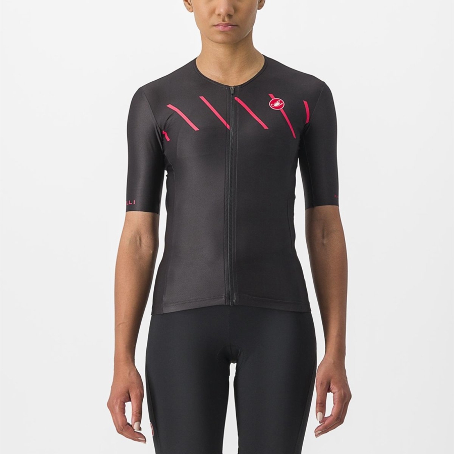 Black Castelli FREE SPEED 2 W RACE TOP Women Suits | NDL083217