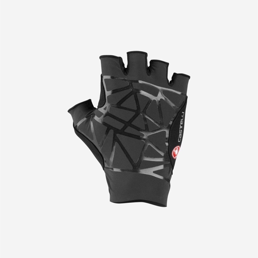 Black Castelli ICON RACE Men Gloves | TBQ947635