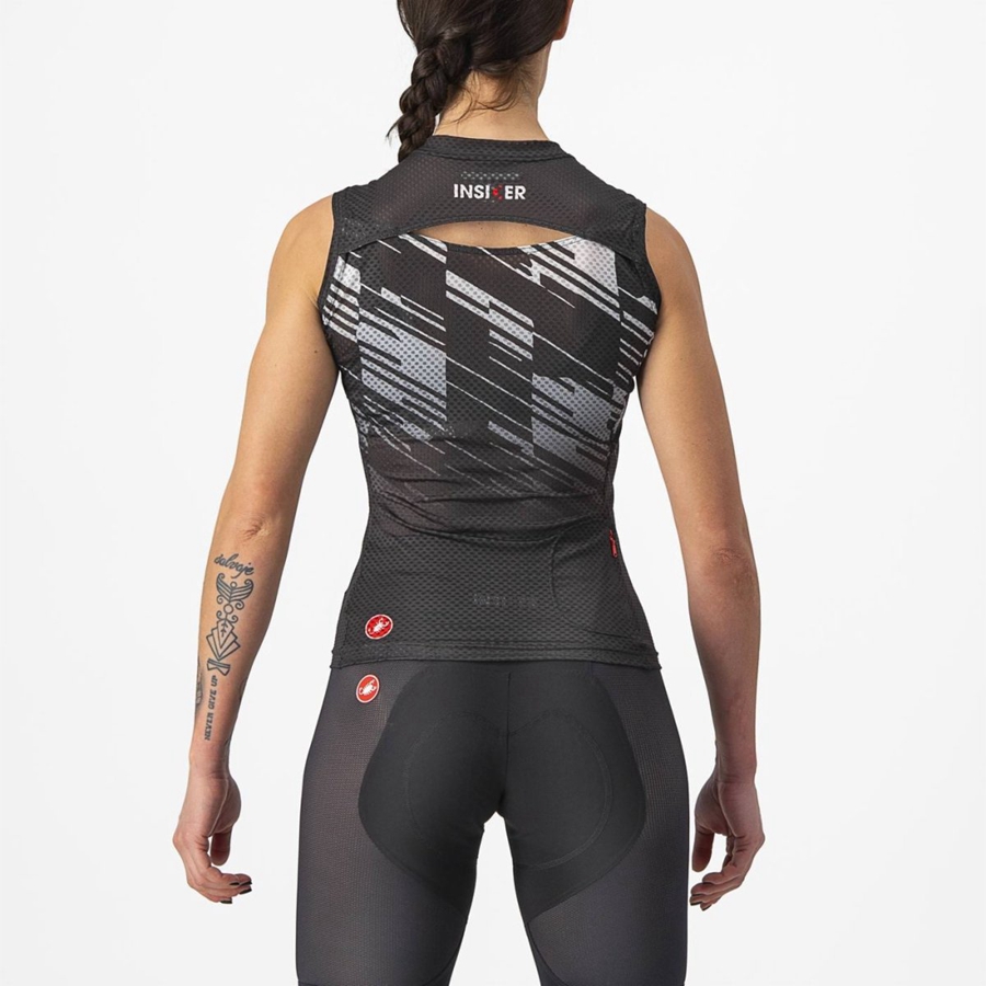 Black Castelli INSIDER W SLEEVELESS Women Jersey | SNA730968