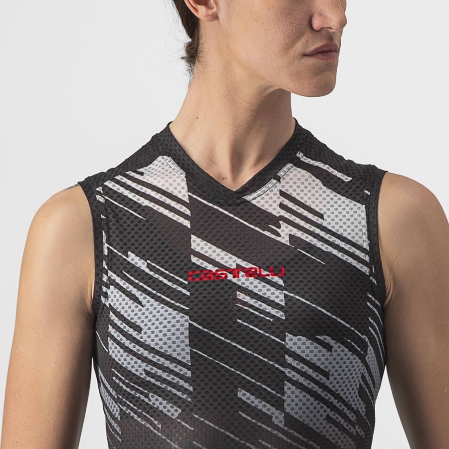 Black Castelli INSIDER W SLEEVELESS Women Jersey | SNA730968