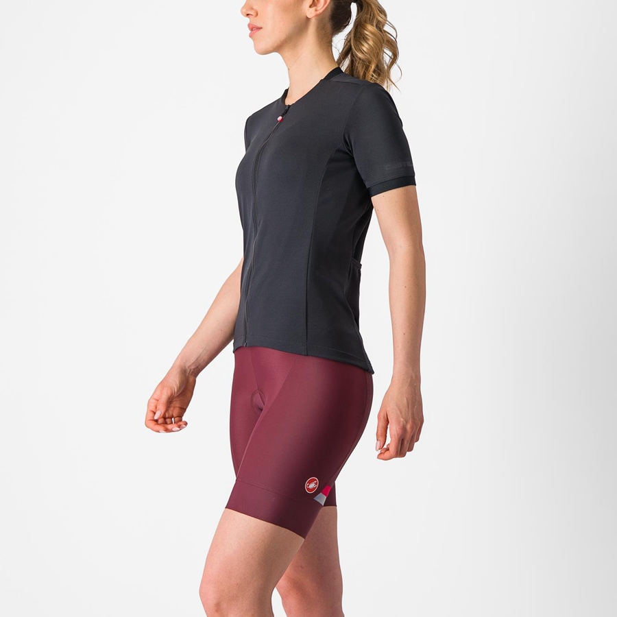 Black Castelli LIBERA Women Jersey | JKO523716