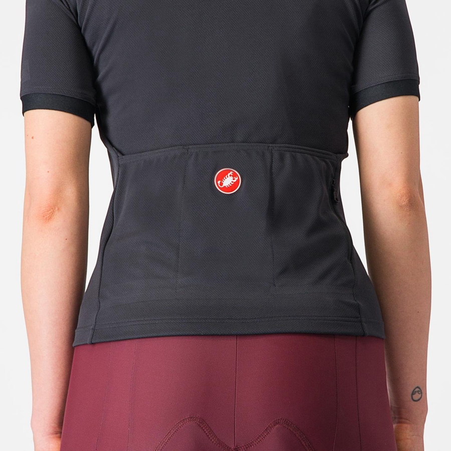 Black Castelli LIBERA Women Jersey | JKO523716