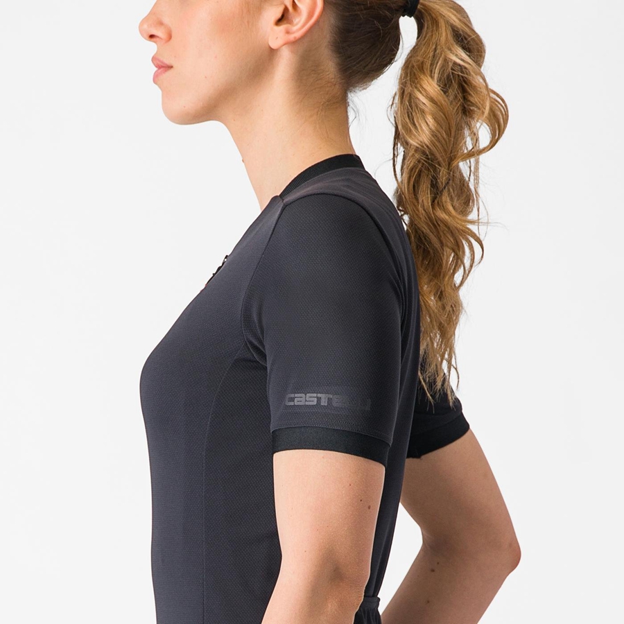 Black Castelli LIBERA Women Jersey | JKO523716