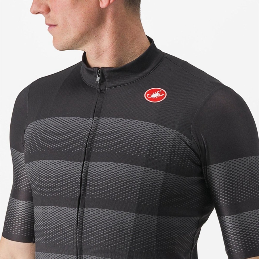 Black Castelli LIVELLI Men Jersey | GWE260984