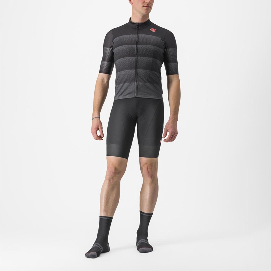 Black Castelli LIVELLI Men Jersey | GWE260984