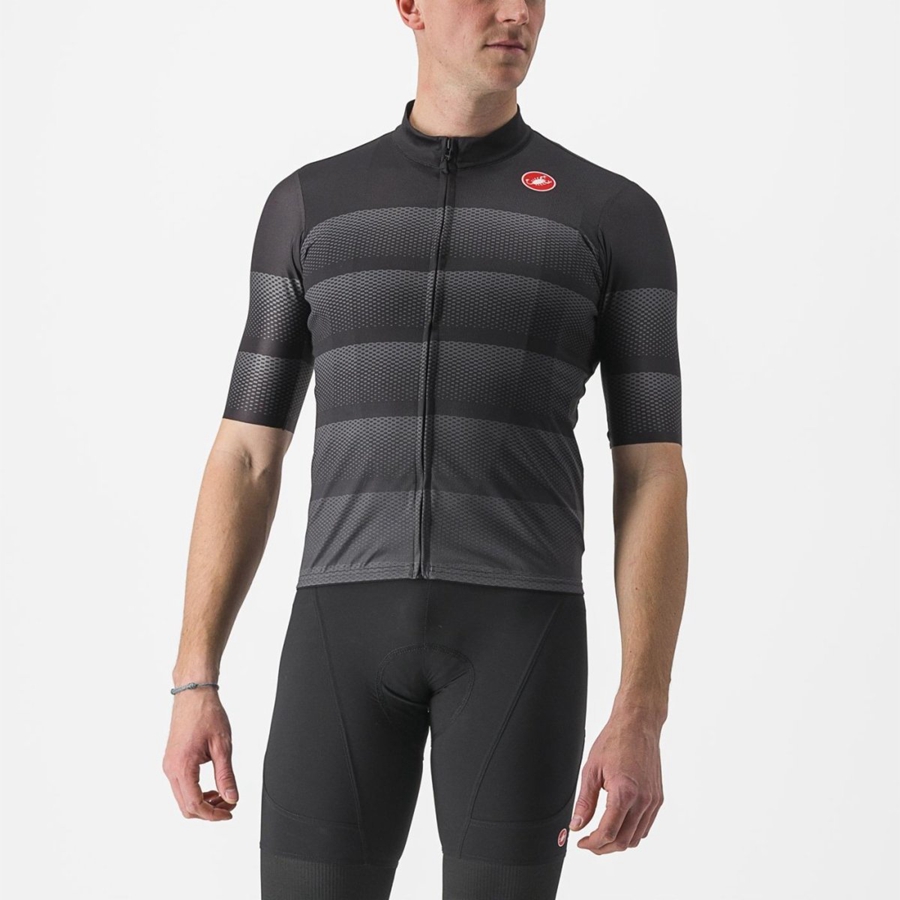 Black Castelli LIVELLI Men Jersey | GWE260984